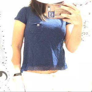 Abercrombie & Fitch Blue Short Sleeve Top